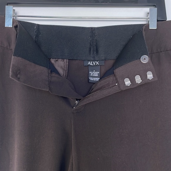 EUC ALYX  straight leg work pant chocolate brown - Picture 3 of 5